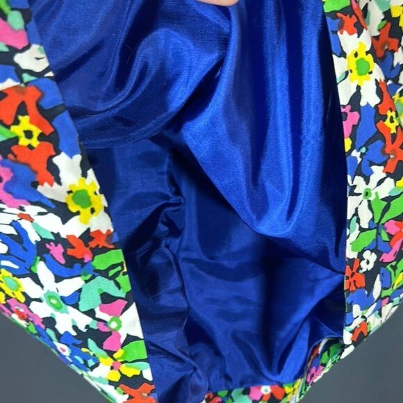 Kate spade Blue and Green Pleated Mini Bubble Skirt for Cocktail - Picture 7 of 8